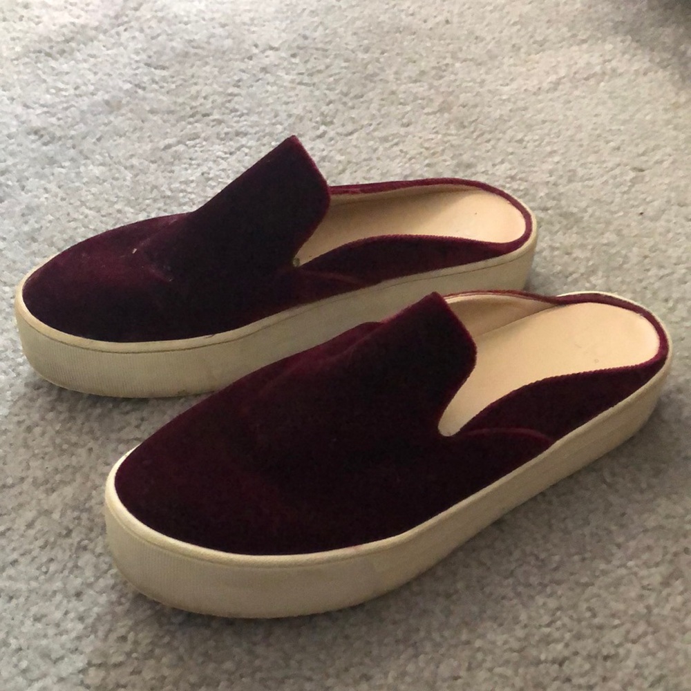 BrassPlum Women's Velvet Slip-On Shoes